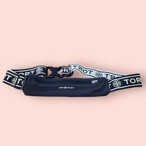 Tory Burch Sports Banner Running Belt Pack (Navy)